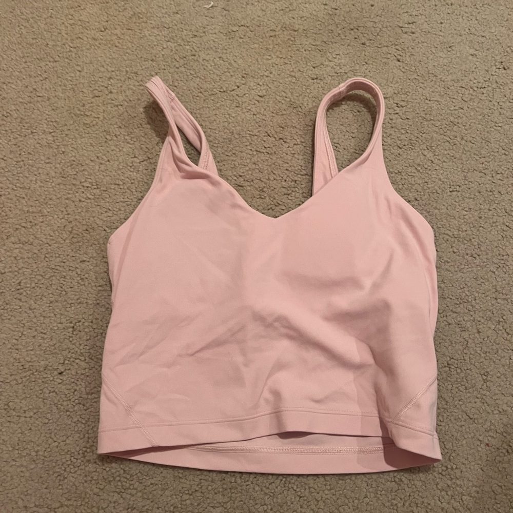 pink lulu align tank